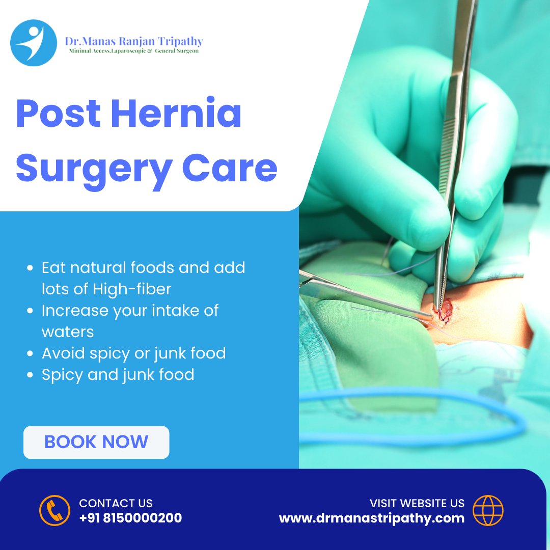 Post Hernia Surgery Care!!

To know more, visit: drmanastripathy.com or reach us @ +91 8150000200

#DrManasTripathy #Proctologist #Proctologists #Hernia #HerniaSurgery #HerniaTreatment #Koramangala #HSRLayout #Indiranagar #ElectronicCity #Bangalore