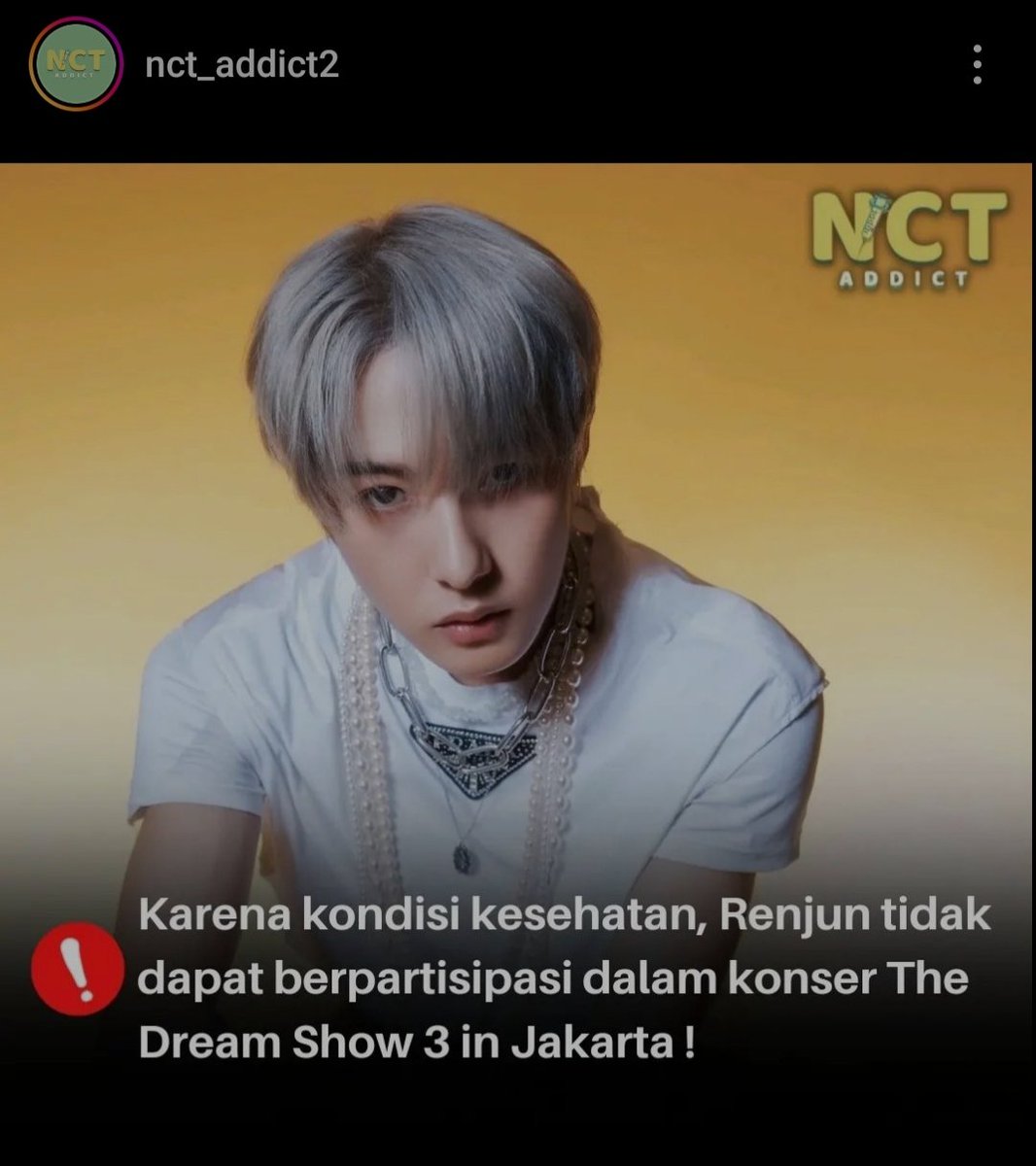 plowerkyungsoo's tweet photo. Rela-relain dari Kaltim ke Jakarta mau nonton TDS untuk pertama kalinya demi ketemu Renjun, tapi.....😭 https://t.co/WqUmaxl6bK