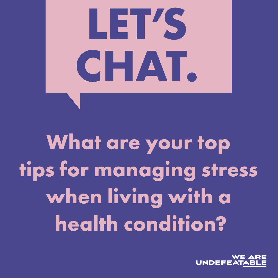 It's #StressAwarenessMonth 💚 We get it, living with a health condition can mean navigating some stressful moments. We'd love to hear your top tips for managing stress while dealing with a health condition. Share your advice with our community in the comments below! 👇