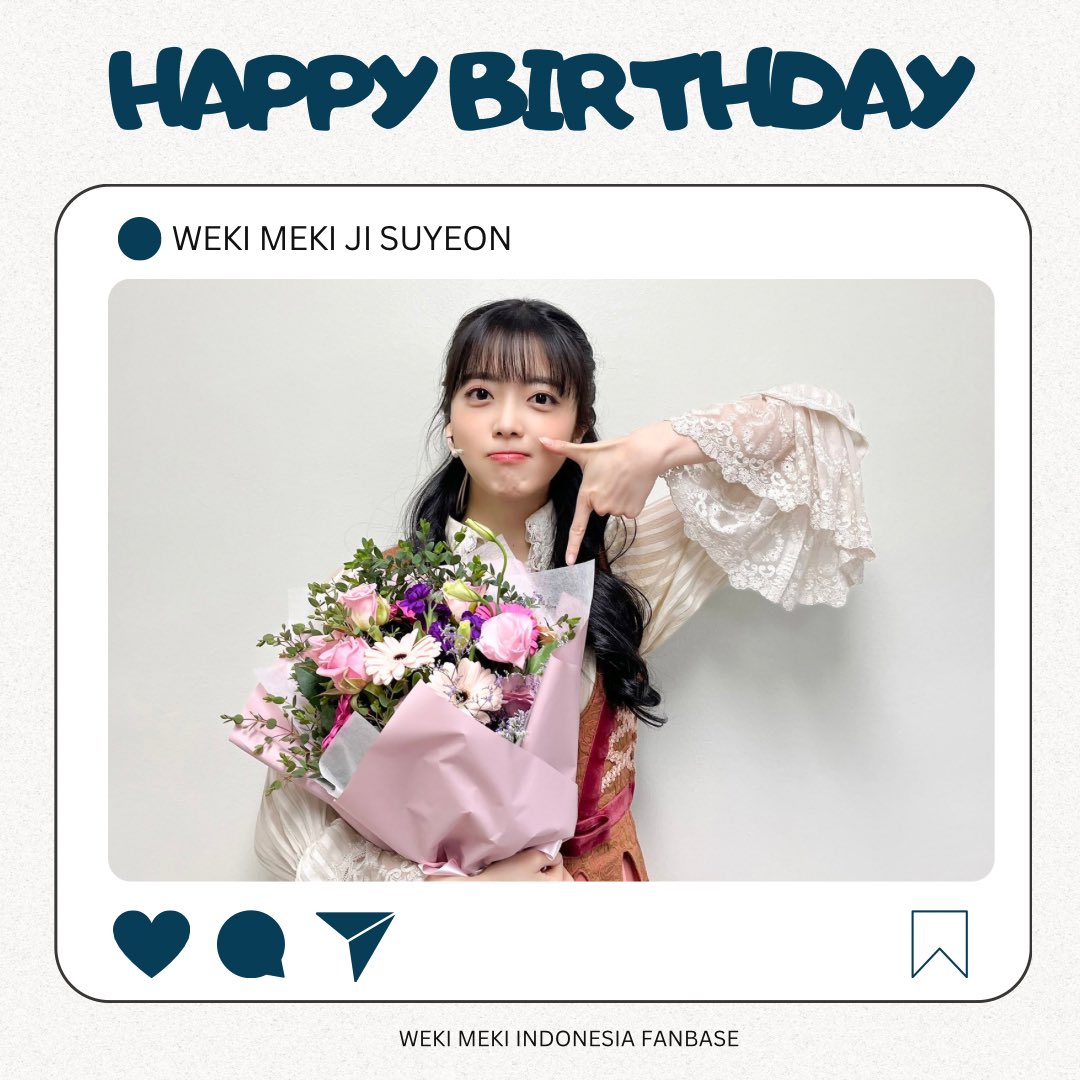 240420 HAPPY BIRTHDAY WEKI MEKI JI SUYEON🎉🎁

wish you all the best ❤

@WekiMeki 
#위키미키 #지수연 #해피지수연데이 #WekiMeki #JiSuyeon #HappyJiSuyeonDay