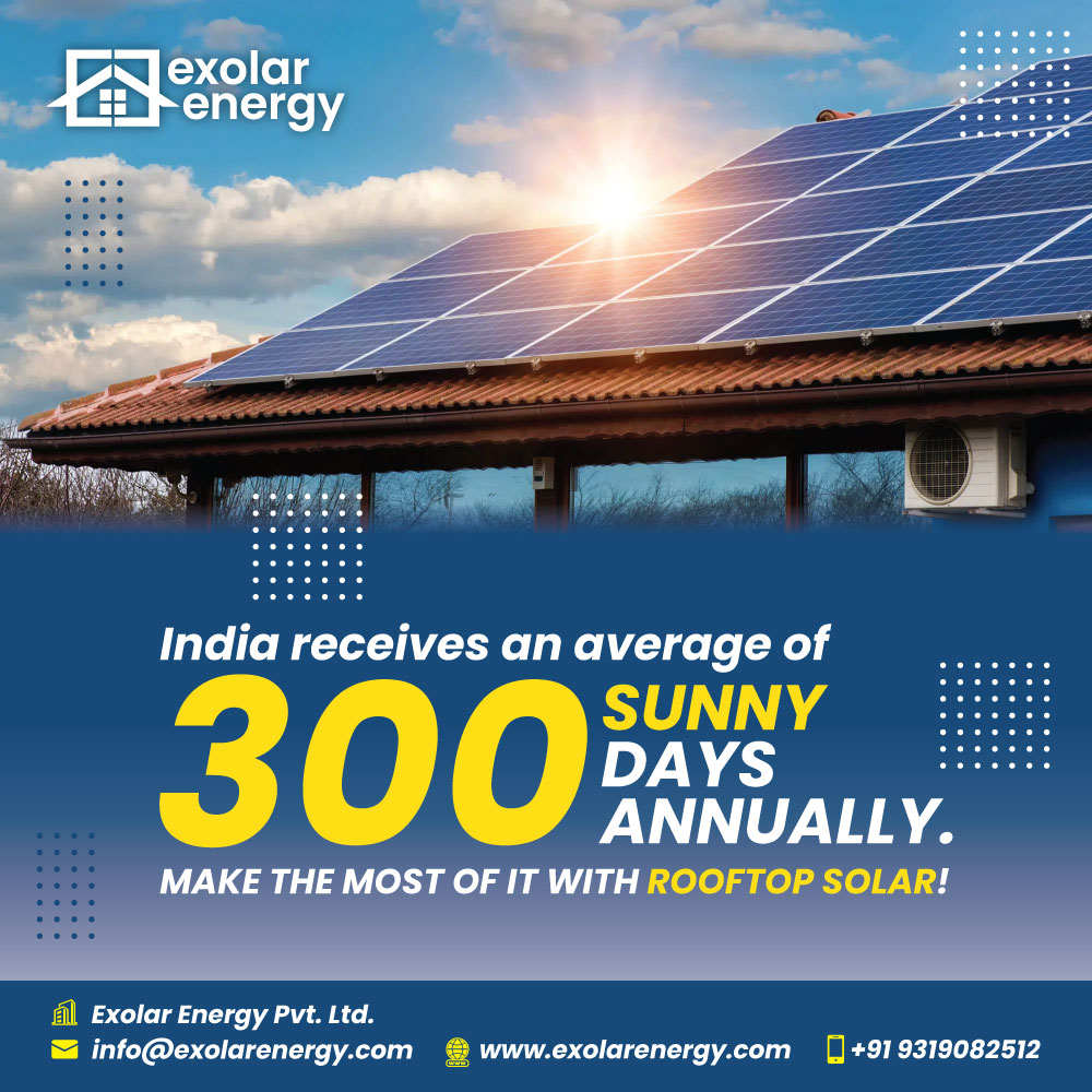 India receives an average of 300 sunny days annually! 📷 +91 9319082512 📷 info@exolarenergyproject.com 📷 exolarenergy.com #exolarenergy #solarpanelspanels #SolarEnergy #SolarPower #RenewableEnergy #solarsolutions #SolarEPC #SolarProducts #SolarROI #InvestInSolar
