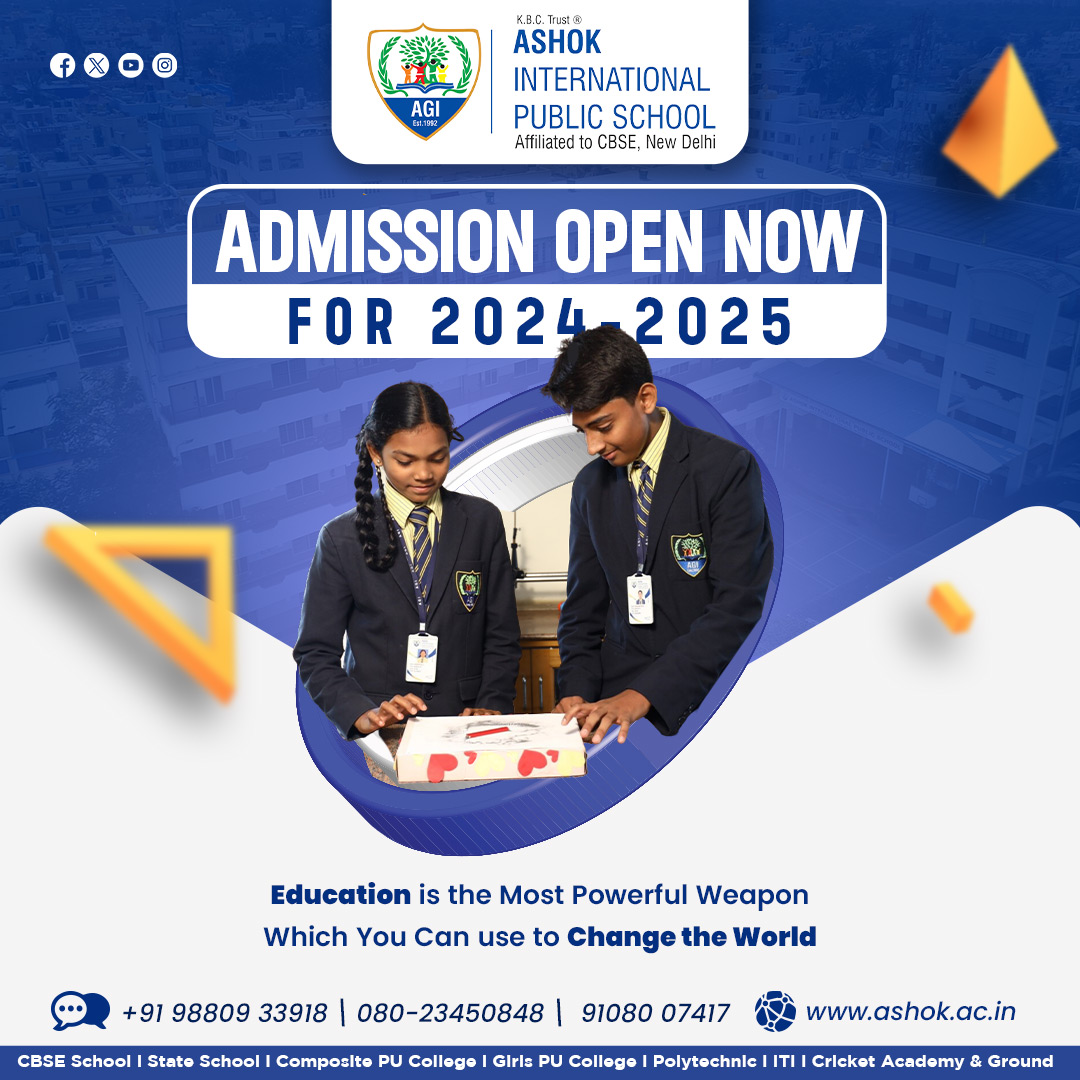 Unlock your potential with Ashok Group of Institutions! 🎓 Admission now open for the academic year 2024-2025. Join us and embark on a journey of excellence and growth. Apply today!

Web :ashok.ac.in

#AdmissionsOpen #AshokGroup #ashokgroupofschools #EnrollNow