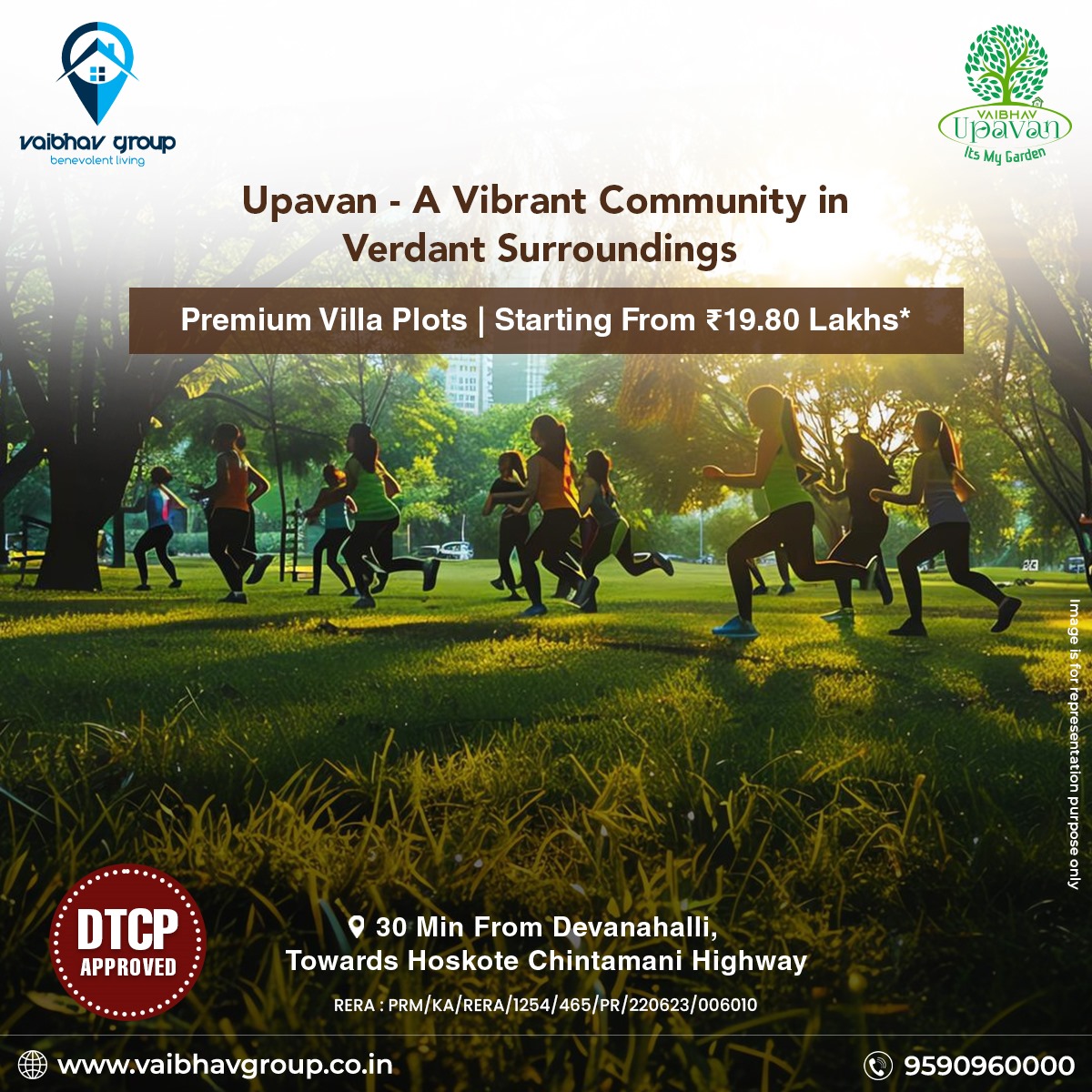 Choose Vaibhav Upavan - A vibrant community ideal for your family. Premium villa plots starting at ₹19.80 Lakhs* in Jangamakote, Bangalore from Vaibhav Group.
#VaibhavGroup #investforthefuture #investforkids #investinplots #PlotsForSale #ResidentialPlots #LandForSale #Bengaluru