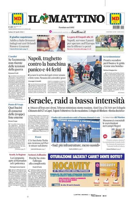 Ecco la prima pagina del Mattino in edicola L'edizione digitale del quotidiano e tutto il sito a soli 9 euro al mese per 1 anno. Scopri l'Offerta shop.ilmattino.it/social?utm_sou…