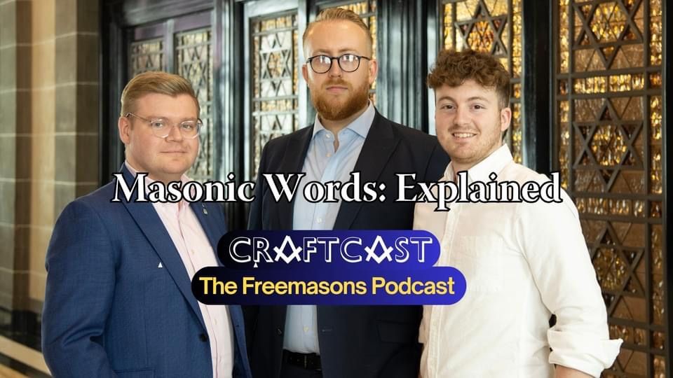 Craftcast fans, the latest episode is available now on all major platforms 📣 In 'Masonic Words: Explained', Shaun, James, and Stephen go over the meanings of often-used terminology in Freemasonry!👏🤩 ⏩🔗buff.ly/3U3CXoT #Freemasons #Freemasonry