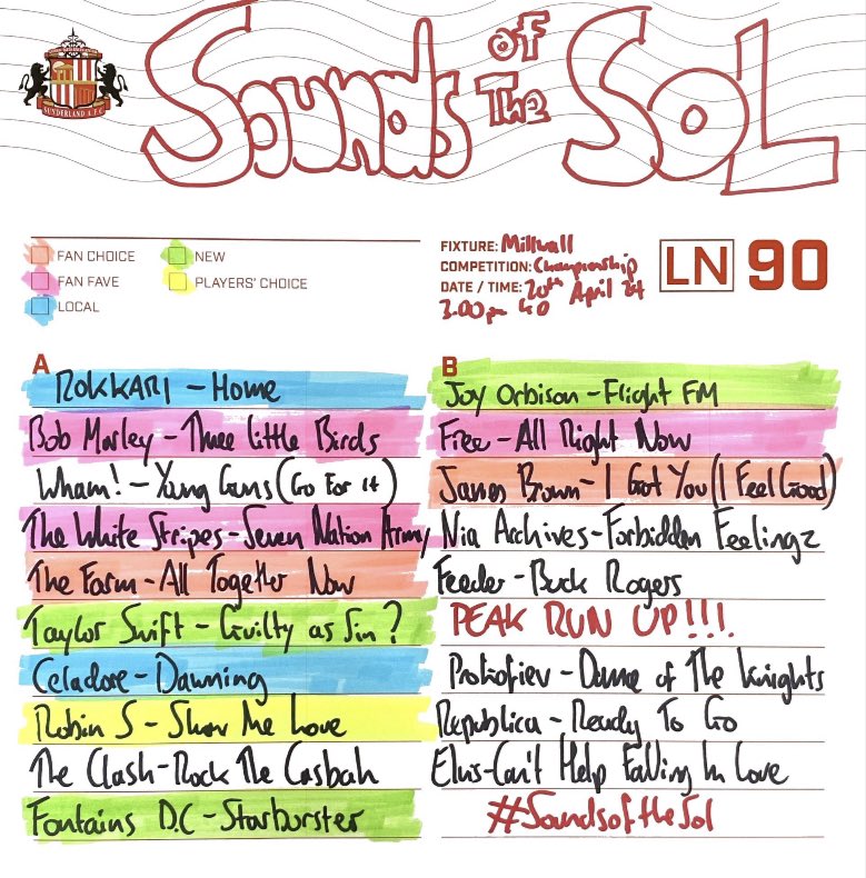 Penultimate #soundsofthesol of the season featuring new local talents #Celadore and #Rokkari plus new @taylorswift13 #Joyorbison and @fontainesdublin @SunderlandAFC v @MillwallFC @StadiumOfLight #safc 🔴⚪️🔴⚪️