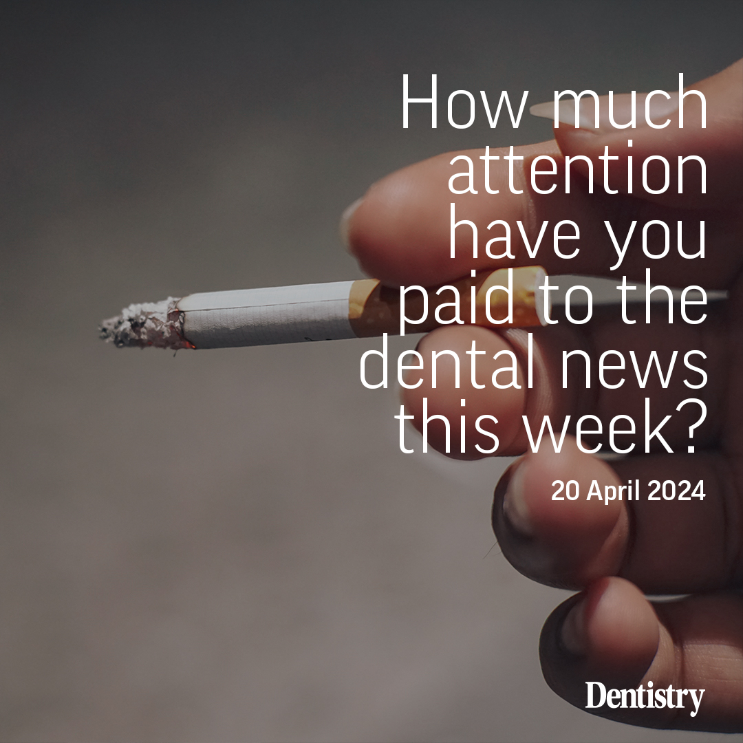 Catch up with this week’s dental news; 🗞️ MPs vote in favour of UK smoking ban 🗞️ Introducing National Dental Hygienist and Dental Therapist Day 🗞️ Government U-turns on plan to cut mental health services for hospital dentists dentistry.co.uk/2024/04/20/cat… #dentistry #dentalnews