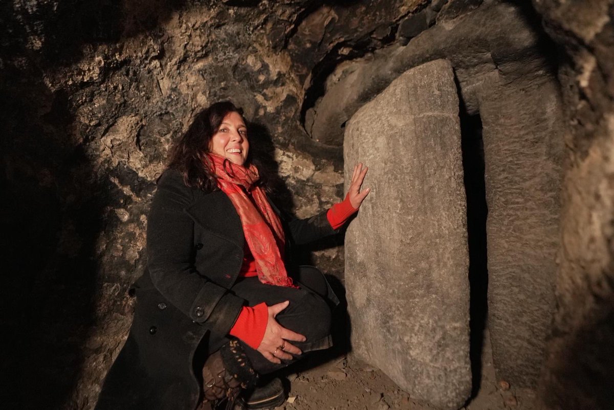 Morning! INCREDIBLE 900 yr-old escape tunnels inside mountain near #Türkiye border never filmed before! 7pm ⁦@Channel4⁩ #Treasures of #Georgia - pls do join me and spread the word! X @DrJaninaRamirez⁩ ⁦@theAliceRoberts⁩ #archaeology #history #travel #GameOfThrones