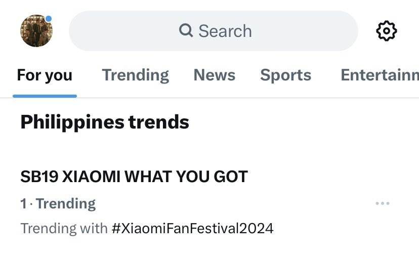 Number 1 trending topic in the Philippines 🇵🇭 SB19 XIAOMI WHAT YOU GOT @SB19Official #SB19