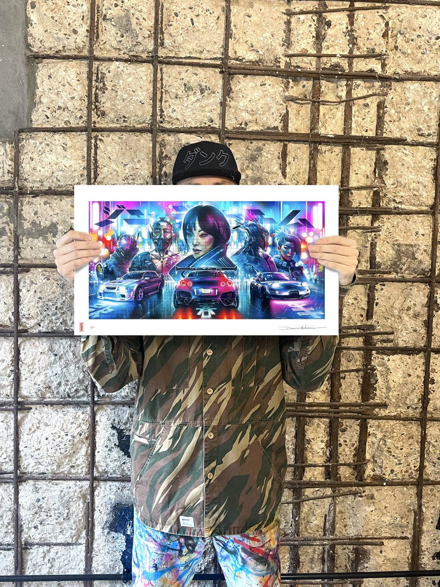 ‘JDM Tokyo Racers’ - my new limited edition print based on my epic, super detailed mural in deepest Essex ( secret location - although contact me directly if you’d like to come and see / photograph the mural ) - exclusively available from Dankitchener.bigcartel.com