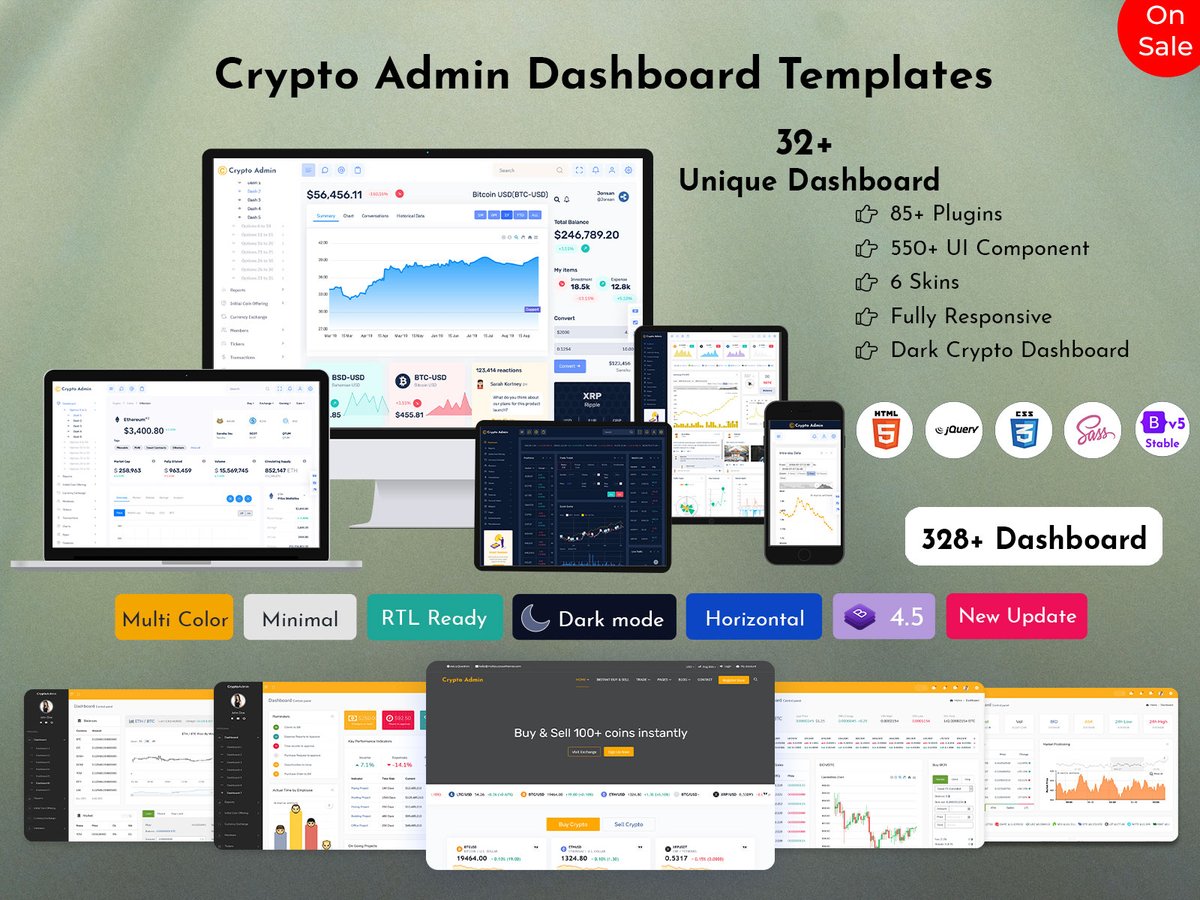 Crypto Admin Template featuring the latest #TailwindCSS for a sleek and efficient user interface design. . Buy Now - themeforest.net/item/crypto-ad… . #envato #themeforest #Productdesign #admindashboard #admintemplate #bitcoin #bootstrap5admindashboardtemplate #bootstrapadmintemplate