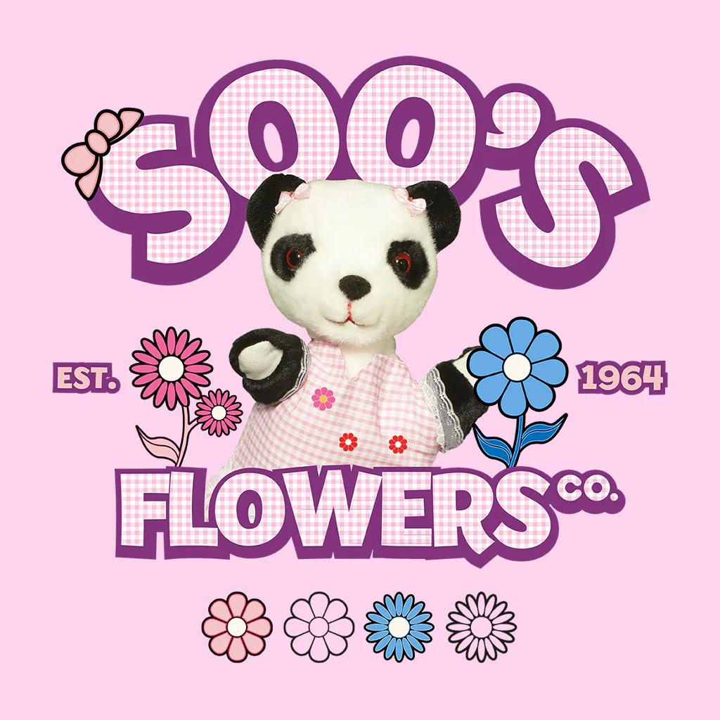 Do you have green paws? 🌻 Add a little colour to your wardrobe with Soo's Flowers Co. t-shirt, which is now available at Sooty's Shop! sootyshop.com/products/soos-… #CosTootyPooSmesh