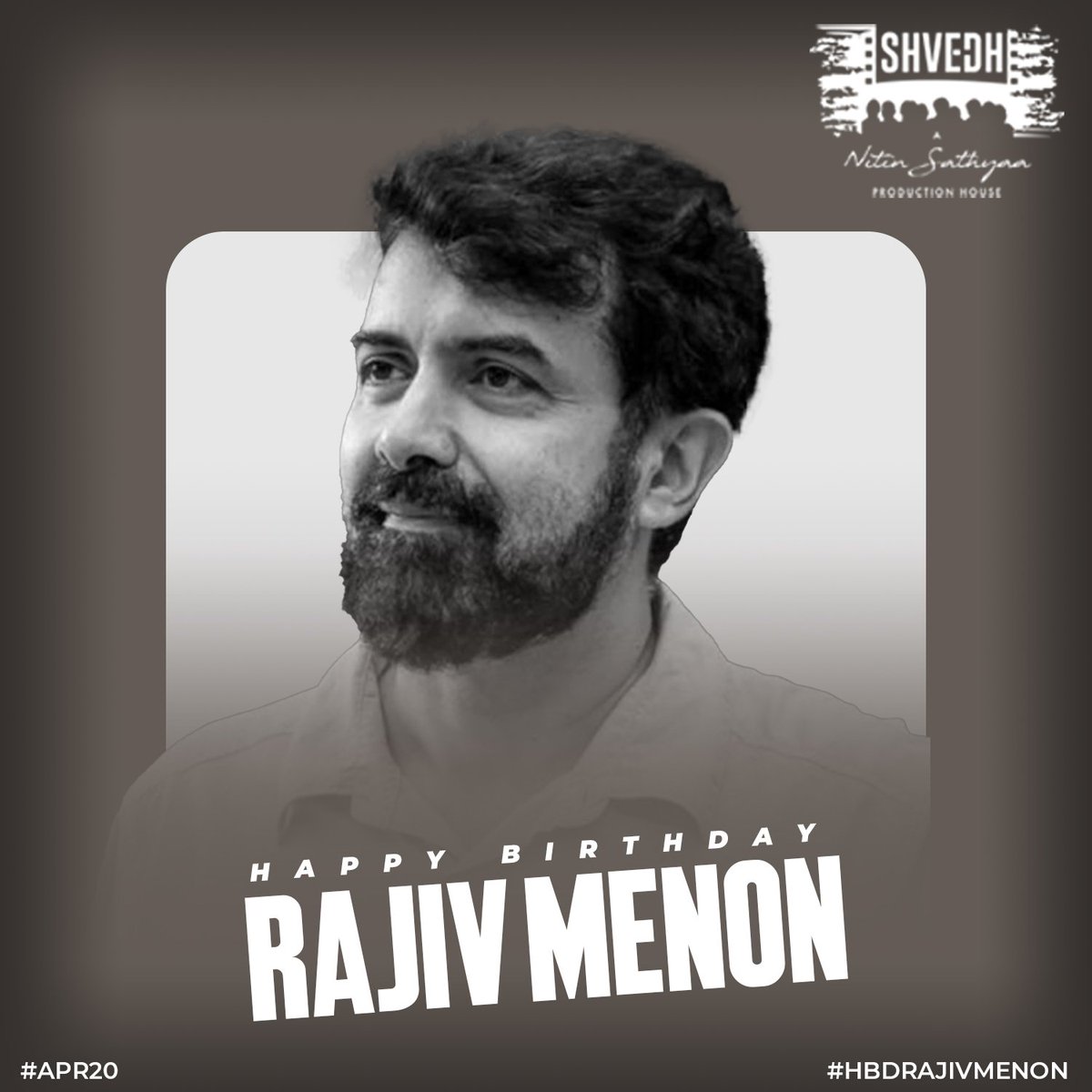 Wishing the talented cinematographer & filmmaker @DirRajivMenon sir, a very happy birthday! #HBDRajivMenon 

#shvedh @Nitinsathyaa