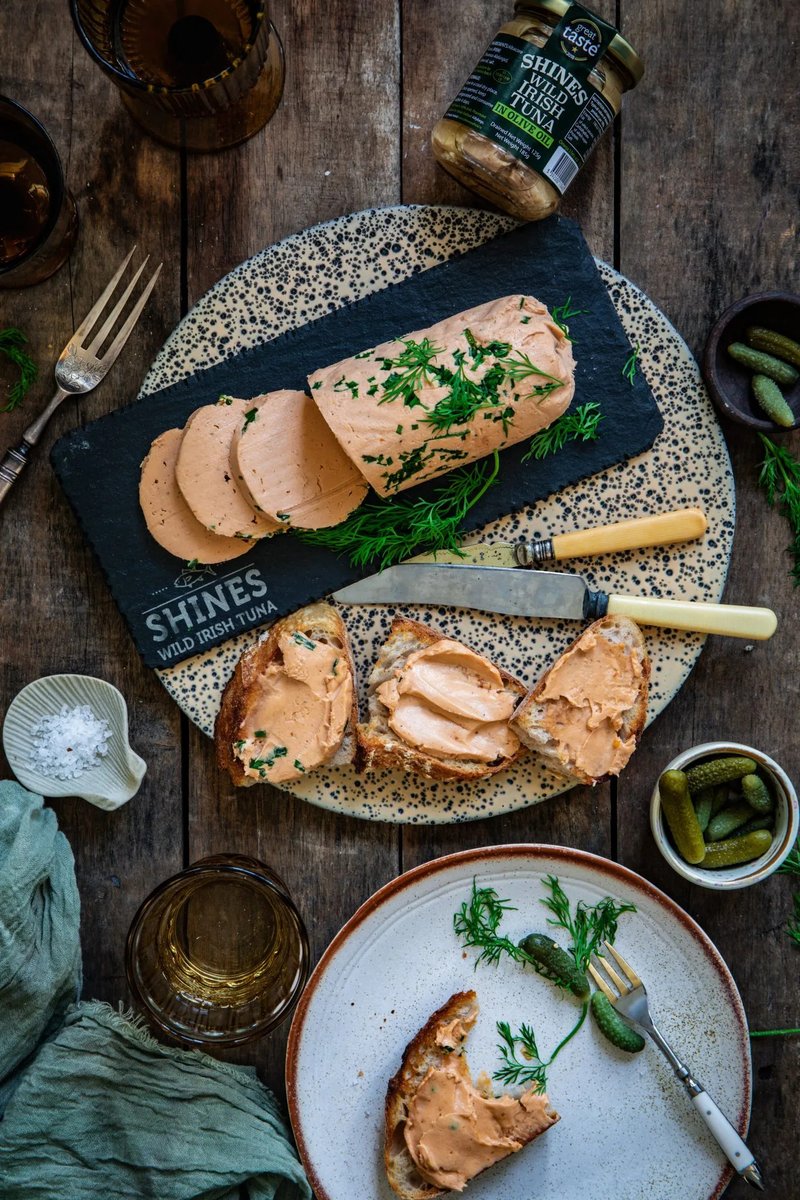 This is just stunning! Irish Tuna Pate by Chef Nicky Cullen of Mary Barry’s Restaurant in Kilmore in Wexford! Check it out here: shinesseafood.ie/tuna_recipes/s… #tuna #tunapate #irishtuna #albacore #pate #recipe #eatmorefish