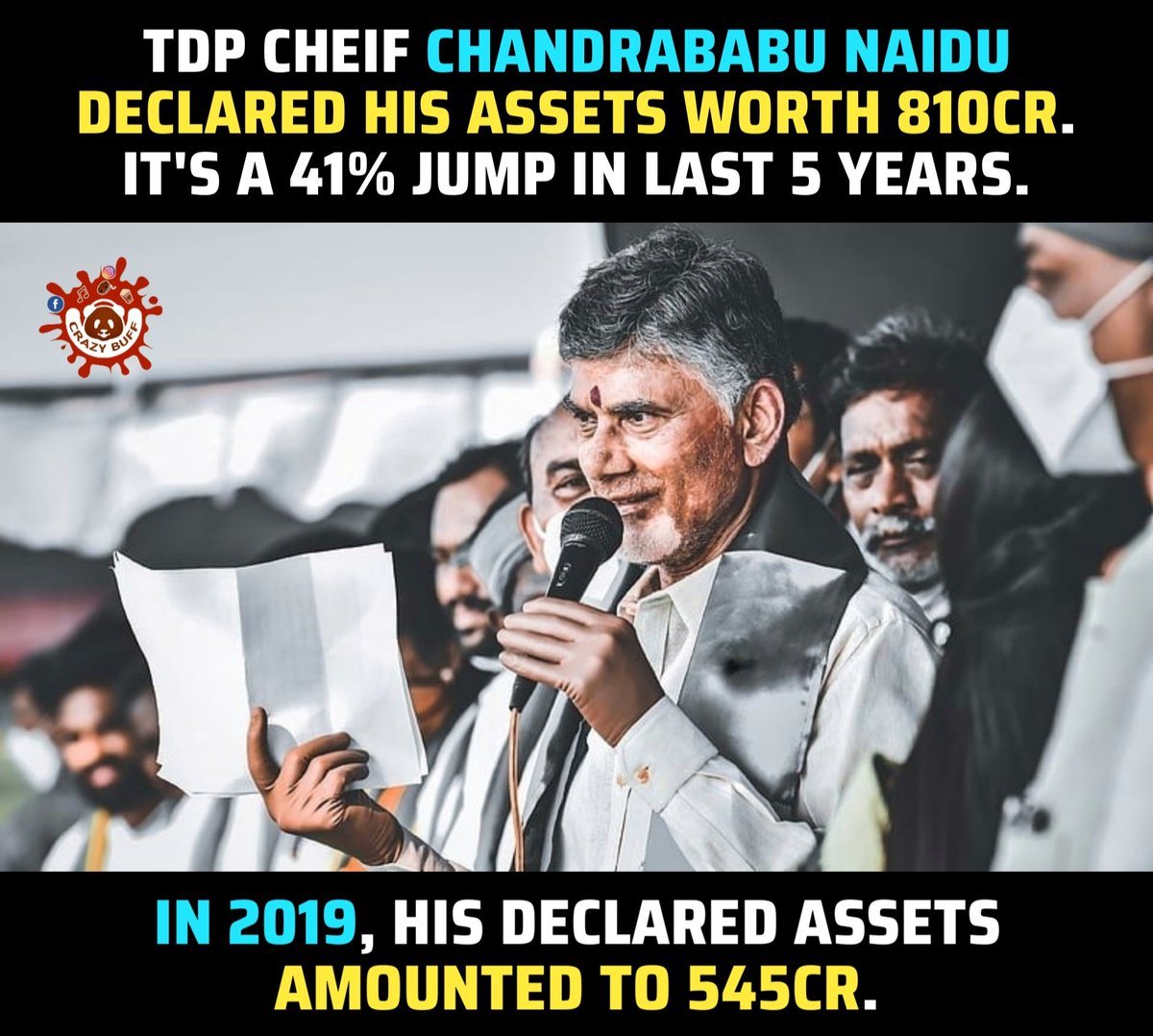 #CBN declared his assets worth 810Cr. #TDPparty #NaraChandrababuNaidu #ChandrababuNaidu #Elections2024