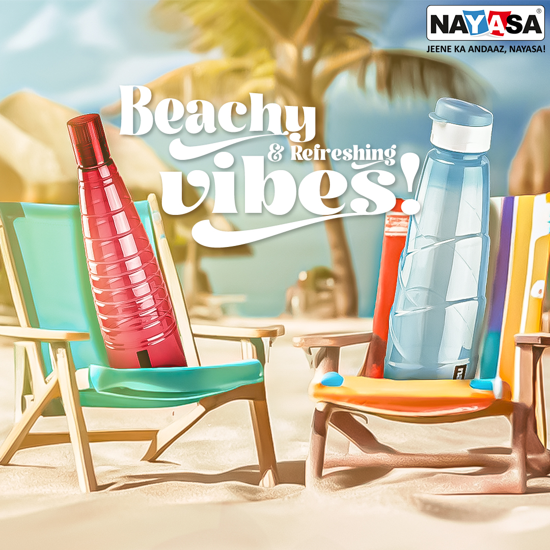 Whether you're soaking up the rays or making a splash in the waves, our versatile collection of bottles has your hydration needs covered! 😍Click here to shop now: amzn.to/44eN8Lk  

#NayasaBottles #HydrationEssentials #StayRefreshed #Durability #LeakProofDesigns #Nayasa