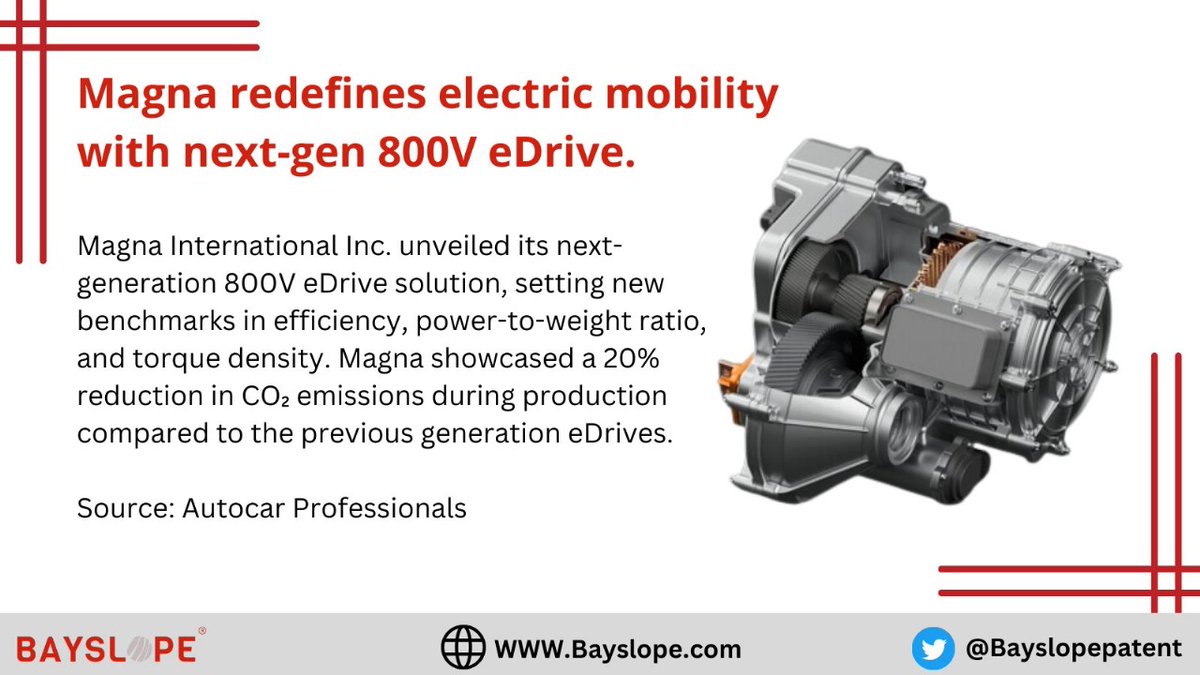 Magna introduces next-gen 800V eDrive for electric mobility.

#Magna #800VeDrive #ElectricMobility #TechInnovation #SustainableTransport #ElectricVehicles #AutomotiveTech #GreenTech #FutureVehicles #PowerSystems