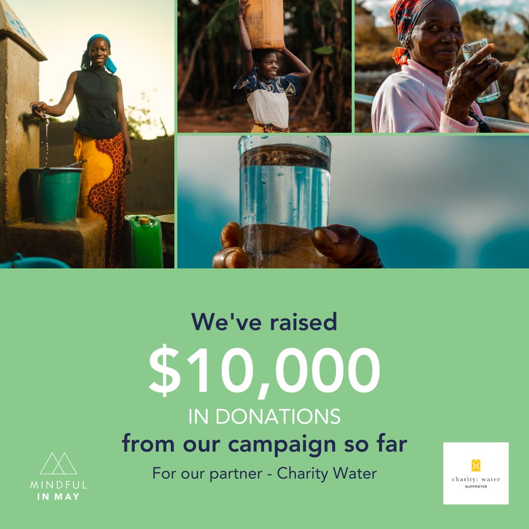 🌍💧 We've hit $10,000 in donations for Charity Water, changing the lives of 166 people with clean water for life! Thank you for your impactful generosity. Let’s keep going! #CharityWater #ChangeLives