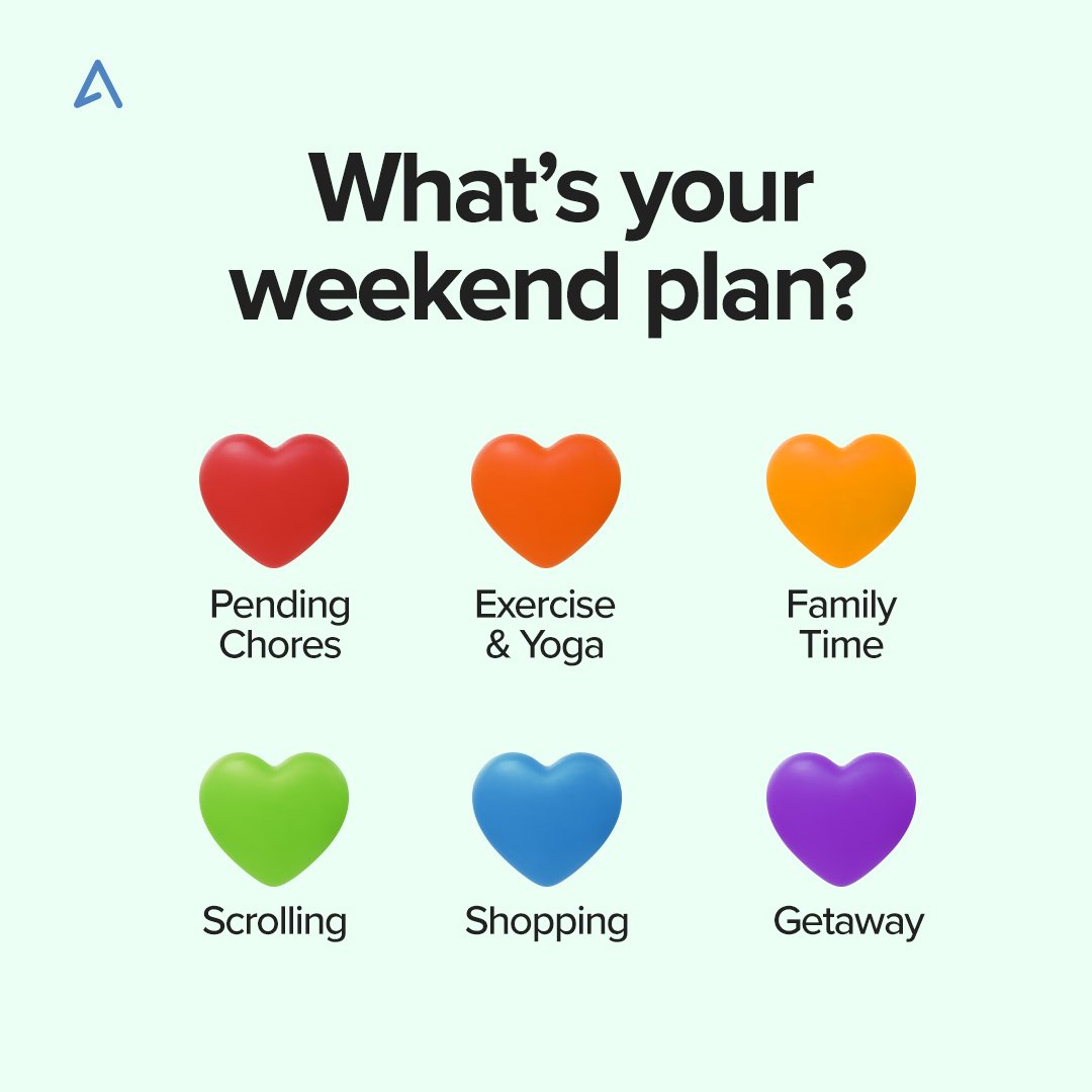 Drop your weekend plans 👇

#WeekendVibes #SaturdayMorning #weekendplans