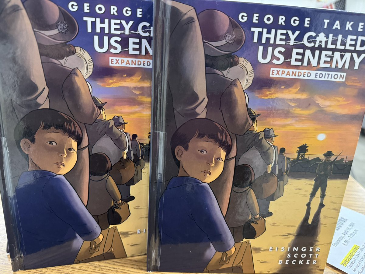 Thanks to the Helen and Will Webster Foundation and @azusapacific for funding our Japanese Incarceration study, providing funding for our classroom set of @GeorgeTakei Graphic Novel Memoir “They Called Us Enemy.” #HistoryFrogClass🐸 @FirstAveMS @ArcadiaUnified