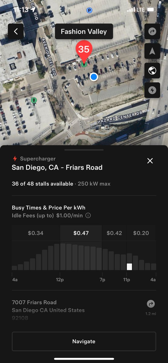 The Tesla supercharger at Fashion Valley Mall in San Diego has cheaper electricity rates than what I’m begin charged at SDGE, and my FSD drove me there with zero input from me, it’s exceptionally good at night.  @WholeMarsBlog @ValueAnalyst1
