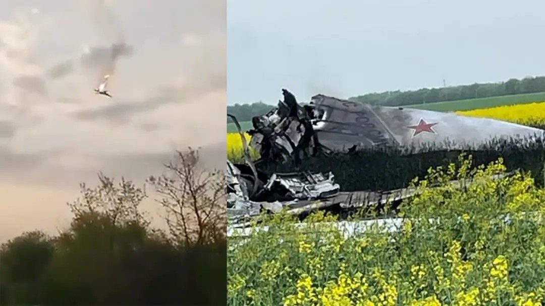 Kyiv claims that the swing-wing Tu-22 bomber was brought down nearly 200 miles from the Ukrainian border by a modified S-200 air defense system. twz.com/air/russian-tu…