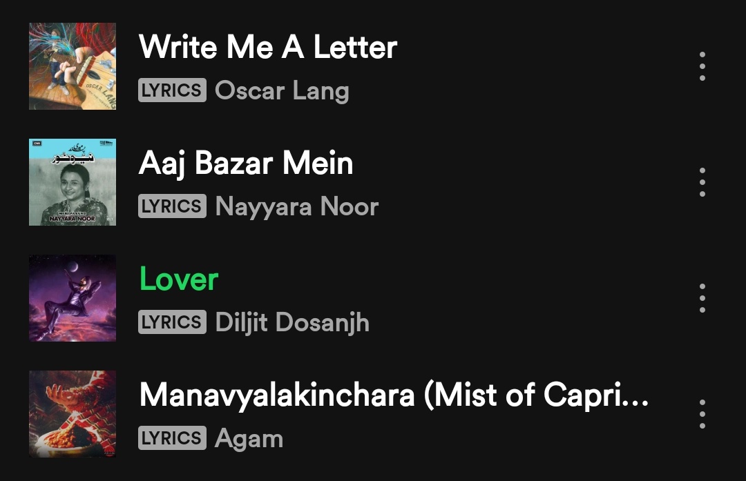 Itni khatarnak playlist hai meri....
Ghazal ke baad seedha diljit dosanjh🤭