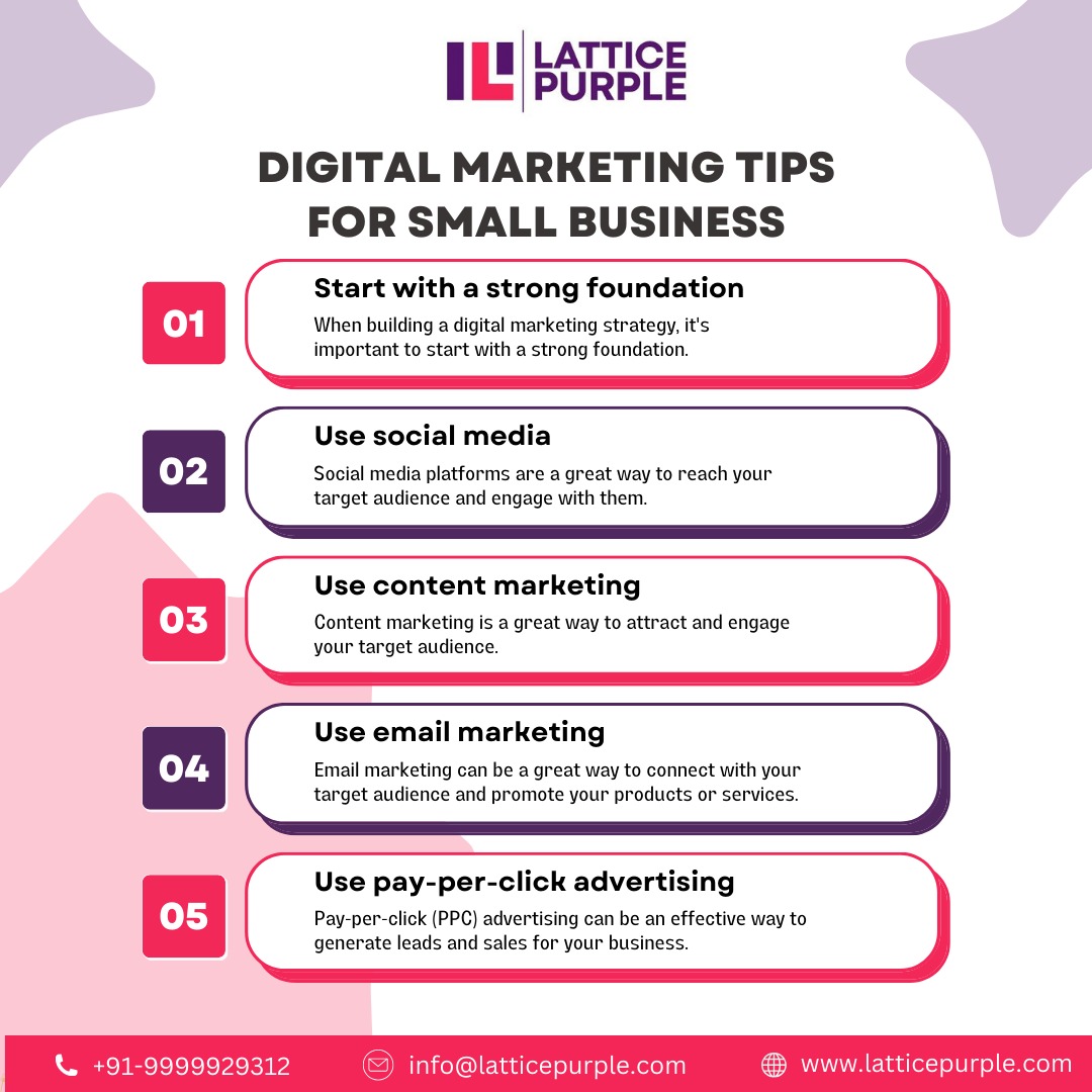 lattice_purple's tweet photo. Top 5 Digital Marketing Tips To Grow Your Small Business
#digitalnetworkmarketing #digitalmarketinglife #digitalamarketing #digitalmarketingtips #Latticepurple https://t.co/hfdcQ6oVH0