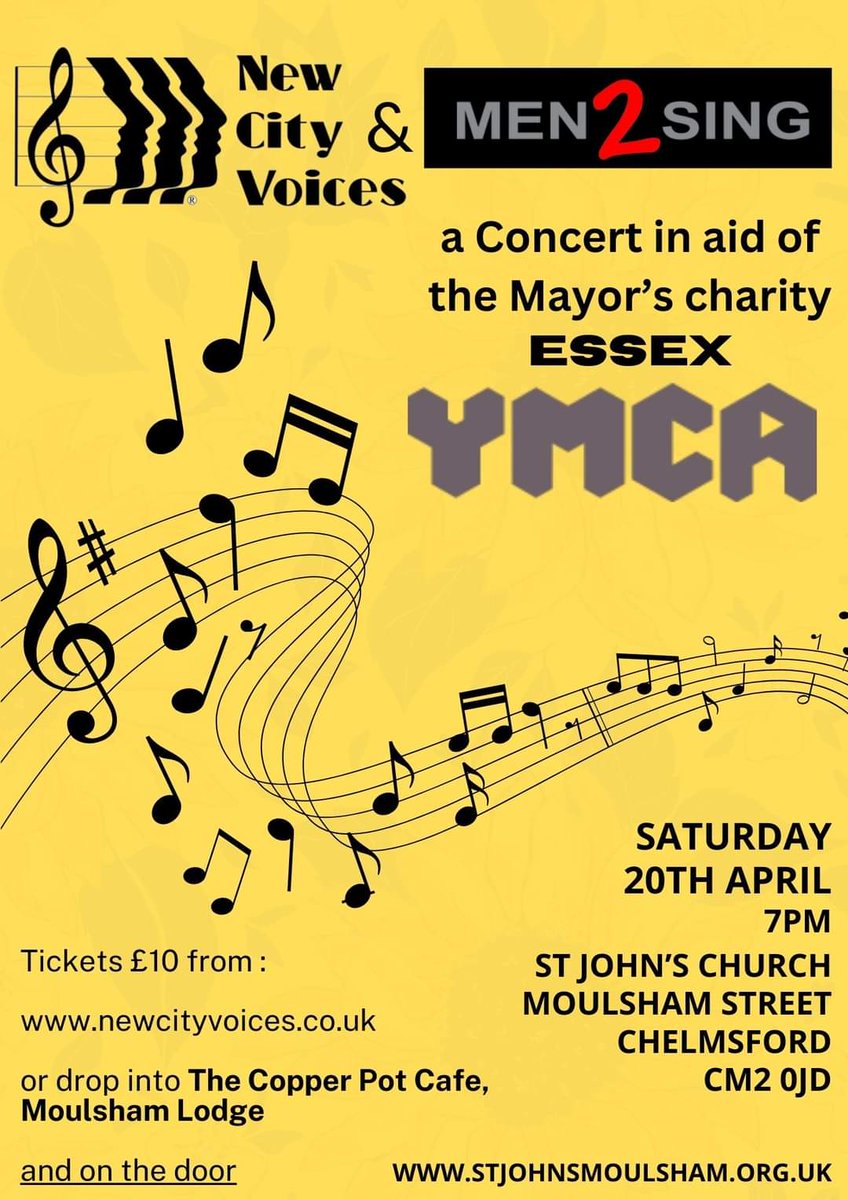 Good Morning! George and the Saturday Breakfast team will be joining you from 8am on <a href="/ChelmsfordCR/">CCR Online & 104.4FM</a>
Catch up with their news and listen to event guide guest Mark from <a href="/NewCityVoices/">New City Voices</a> talk abour their upcoming concert with <a href="/men2sing/">men2sing</a>