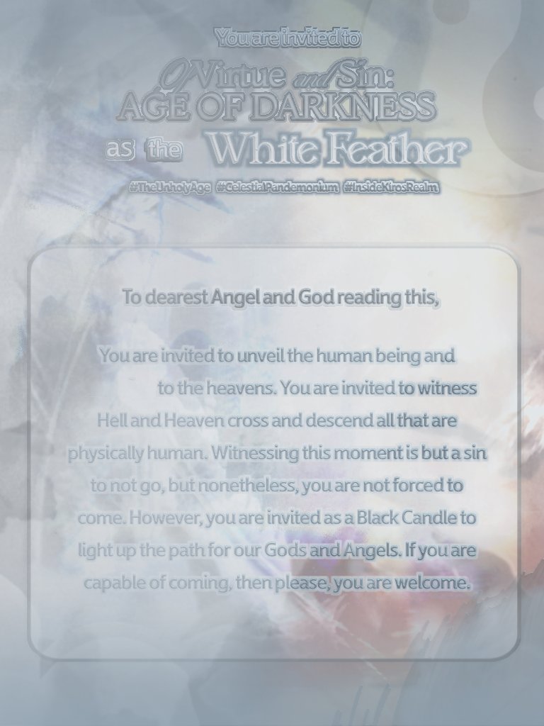 reaneighssance's tweet photo. ㅤ
I、⠀𝑳alleighna、 am taking on the
gleaming facade of 𝕹yx
as Persephone's WHITE FEATHER 🌑
#TheUnholyAge
#CelestialPandemonium
#InsideKirosRealm
ㅤ https://t.co/vBn2HgUieB
