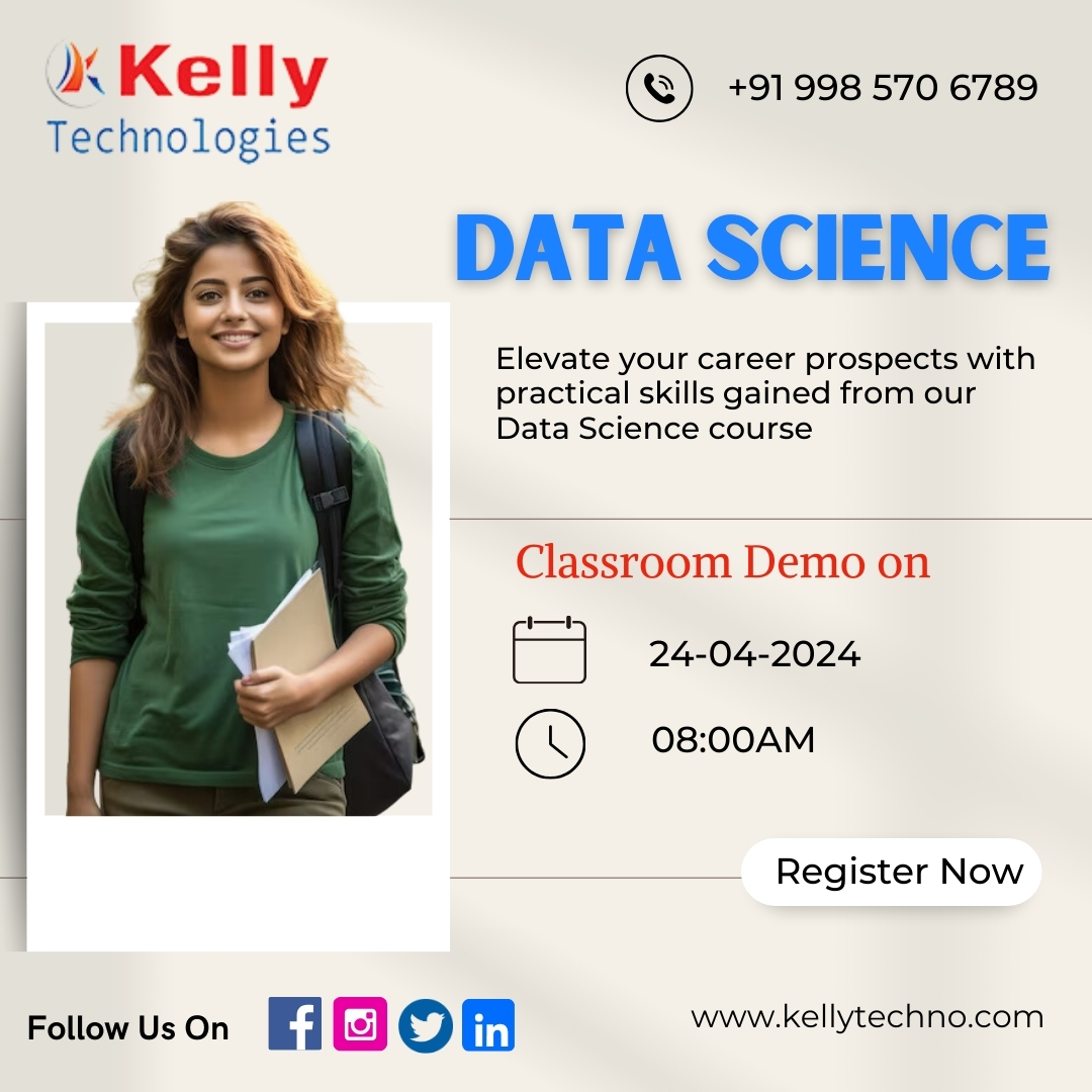 KellyTechno_adm's tweet image. Elevate your career prospects with practical skills gained from our 
Data Science course
Register Now:  
kellytechno.com/Hyderabad/Cour… 
#KellyTechnologies #Datasciencedemo #PowerOfData #freeclassroomdemo #technologies #technology #technologynews