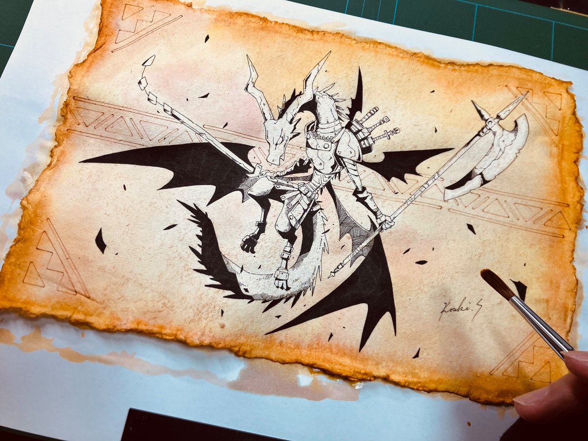 「土曜日はアナログ作業の日〜 」|斉藤コーキ🎃Kouki Saitouのイラスト