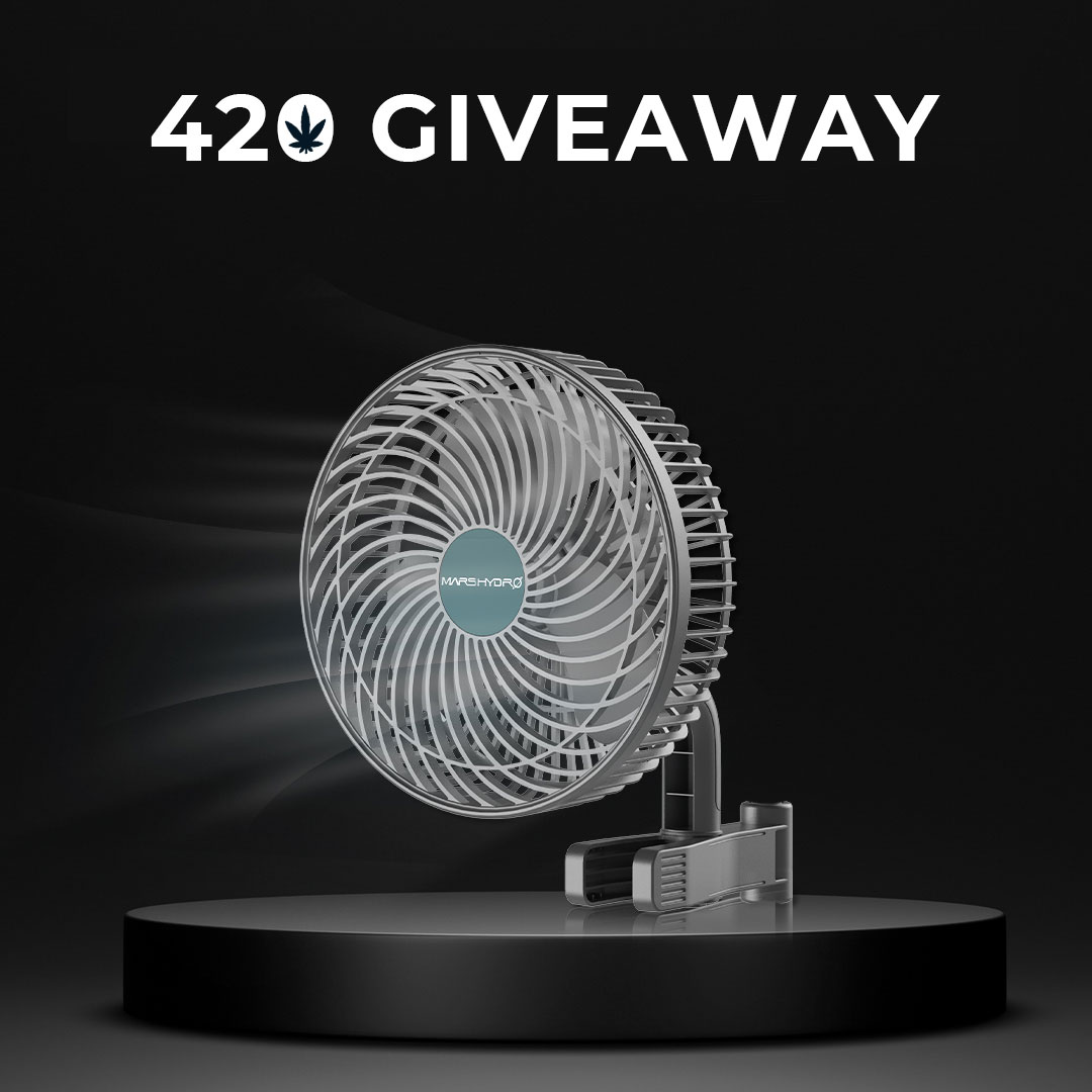 🚨 420 GIVEAWAY 🚨 We're giving you a chance to win our 6 Inch Clip Fan - give your plants the breeze they deserve‼️ Rules: 👇 ➡️Follow @MarsHydroLight 🔄Like & RT the post ⬇️Tag a grower A lucky winner will be announced next Friday!🏆 View prizes 👉 mars-hydro.com/grow-tent-clip…