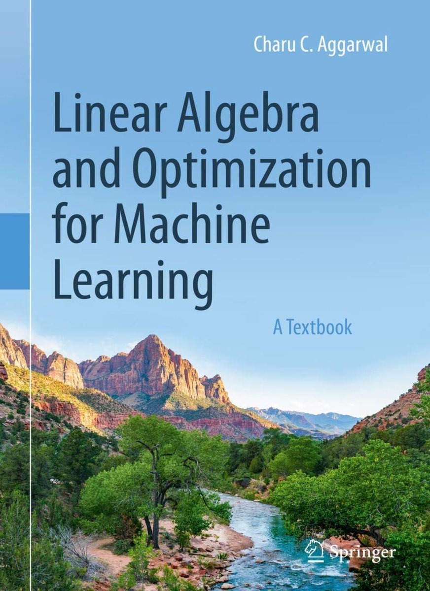 Linear Algebra and Optimization for Machine Learning! #BigData #Analytics #DataScience #AI #MachineLearning #IoT #IIoT #Python #RStats #TensorFlow #CloudComputing #Serverless #DataScientist #Linux #Books #Mathematics #Programming #Coding #100DaysofCode
geni.us/LinearAlgTxt