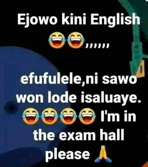 Who will help oo, abi you wan make i fail?🤣😁