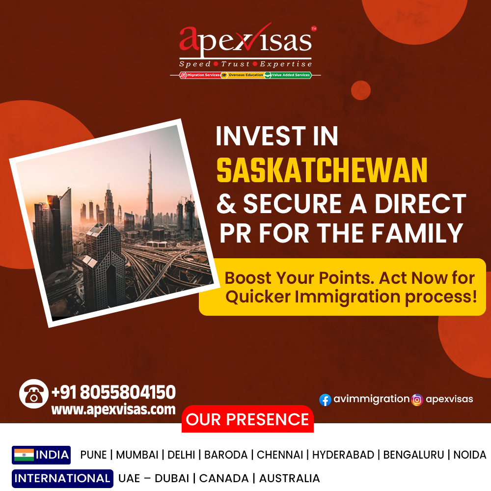 Looking to secure permanent residency for your family in Canada? 

📞+91-80558 04150
🌐apexvisas.com/apply-for-cana…

#saskatchewanopportunities #SINP #canadapr #canada #canadavisa #canadaimmigration #canadamigration #canadavisitvisa #migration #visa #immigration #ApexVisas