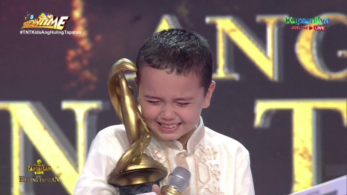 ABSCBN's tweet photo. Kim is the grand champion of #TNTKidsAngHulingTapatan! Congratulations! https://t.co/iC8wzuFtUy