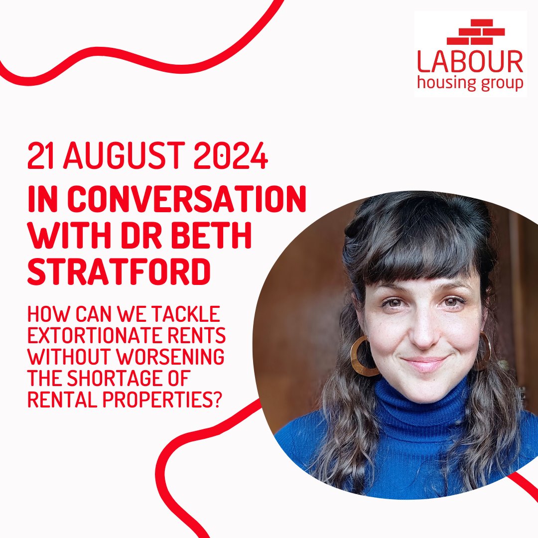 We are delighted to announce that Dr @beth_stratford, a founder member of @LDNRentersUnion, will join us in conversation this August! Find out more and register👇 labourhousing.org/news/in-conver…