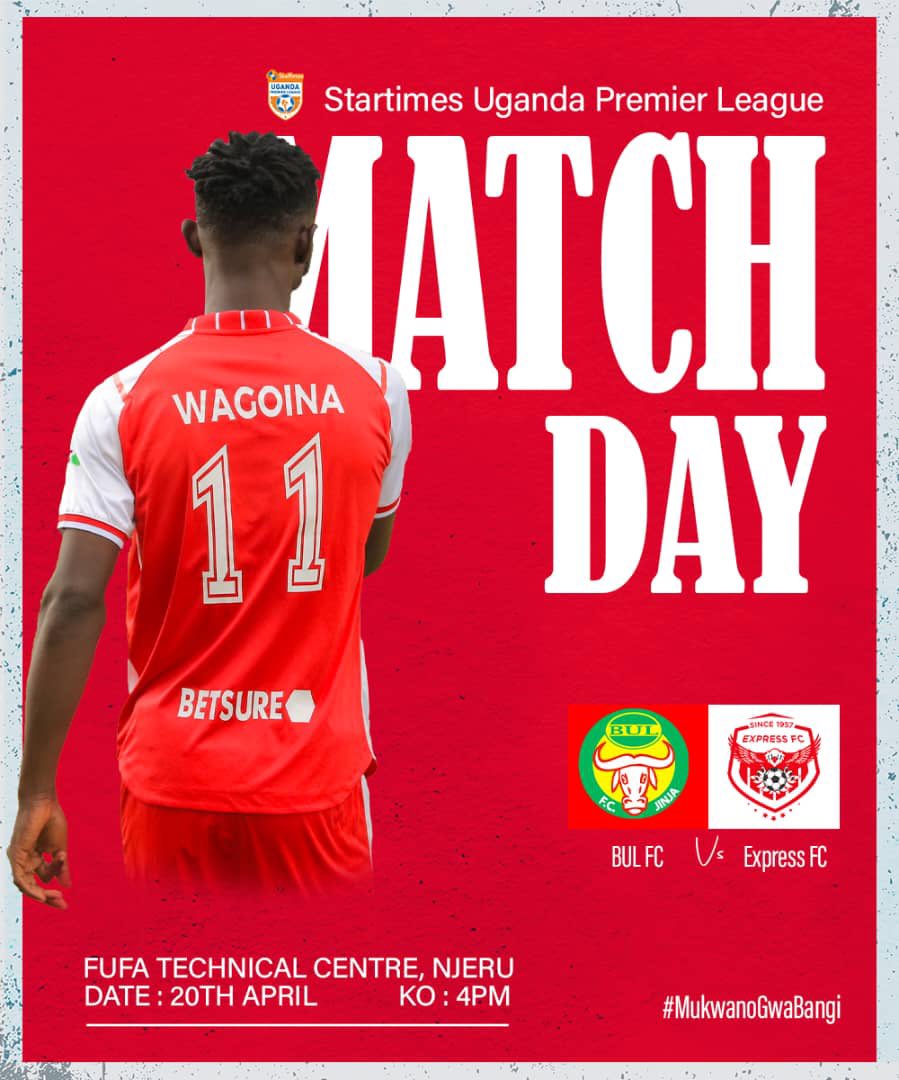 🔴 𝐌𝐀𝐓𝐂𝐇𝐃𝐀𝐘 🔴 🆚 || BUL FC 🕜 || 4 PM 🏆 || @UPL 🏟️ || Njeru Technical Center, Njeru 📺 || @fufatv1 #SULP || #MD24 || #BULEXP || #MukwanoGwabangi 🔴🦅