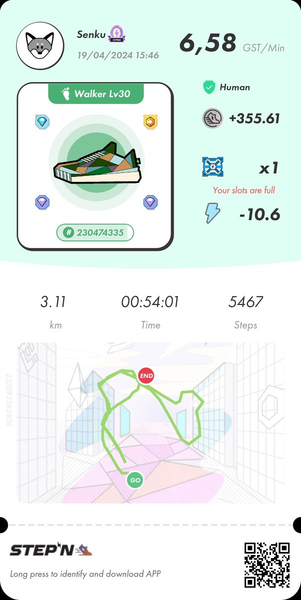 Martiniqueloka's tweet image. #ProofOfSTEPN #STEPN #ActivationCodeSTEPN 58001372
#GST #GMT