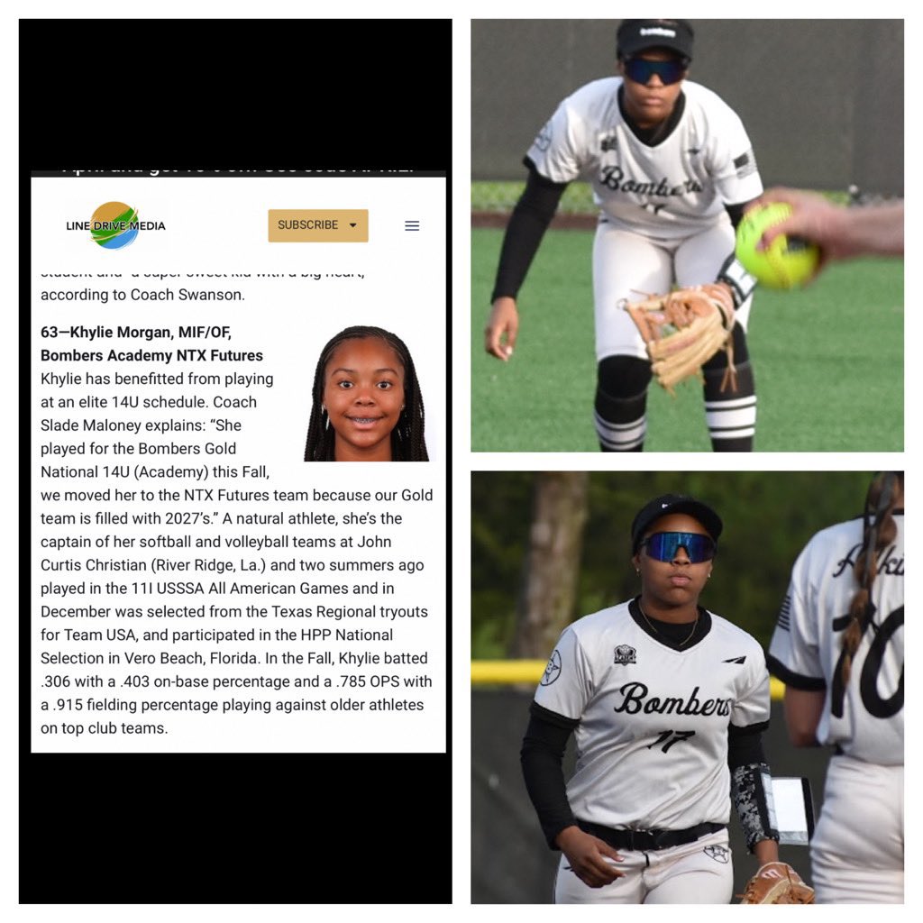 bombersGold16u's tweet photo. Congratulations to our very own Khylie Morgan ranked #63 in the Elite 100 for the Class of 2029!
#bombersacademy
#playerdevelopement
@Khylie2010 @SladeMaloney https://t.co/hDaFSep4m3