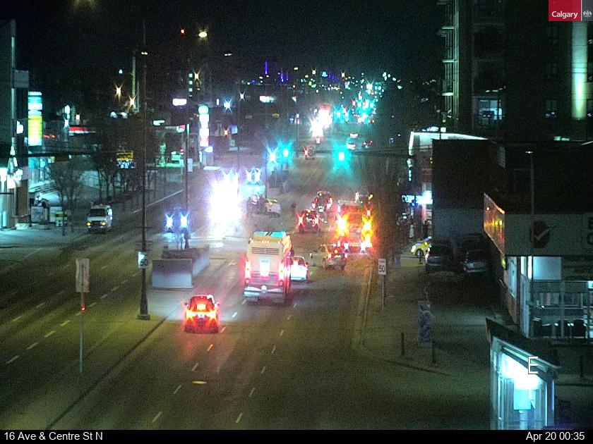 ALERT: Traffic incident on 16 Ave and 1 St NE, blocking multiple lanes.   #yyctraffic #yycroads
