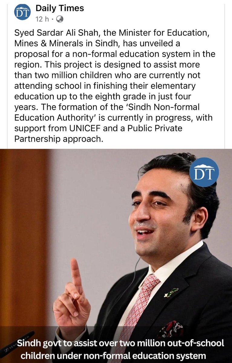 haleemsomro's tweet photo. The #SindhGovt to assist two million ‘out of school children’ under non-formal education program in a bid to meet the commitments of @PPP_Org chairman @BBhuttoZardari manifesto.
@FaryalTalpurPk @AseefaBZ https://t.co/2BirDMSwJY