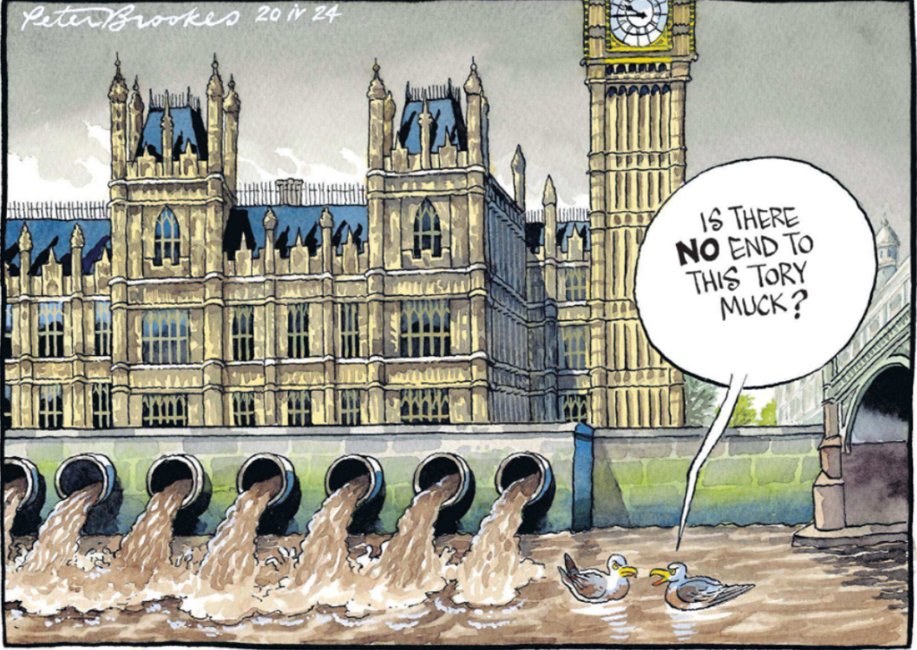 #politicalcartoon #PeterBrookes in #TheTimes #BRILLIANT