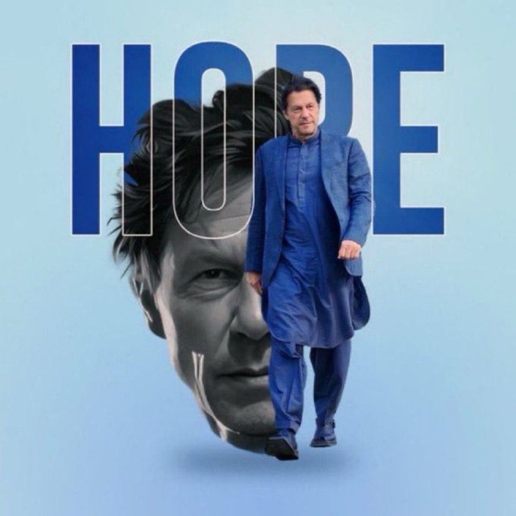 ⁦@ImranKhanPTI⁩ symbolises hope for a beleaguered country & its people. He has put his life at stake, but refuses to let his countrymen down. He is & will remain the unquestioned leader of Pakistan. #VoteForImranKhan.