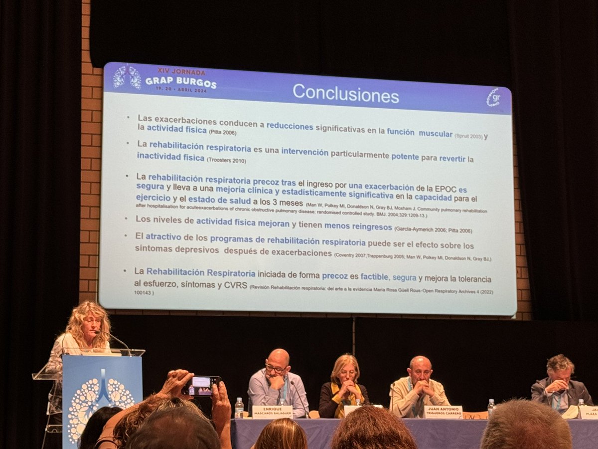Cómo se hace la #RehabilitaciónRespiratoria con <a href="/Isa98969910/">Isa zaldua</a> La importancia de prescribirla #Precoz‼️ #XIVJornadaGRAP24 <a href="/SociedadGRAP/">Sociedad GRAP</a> #respiraconmigo