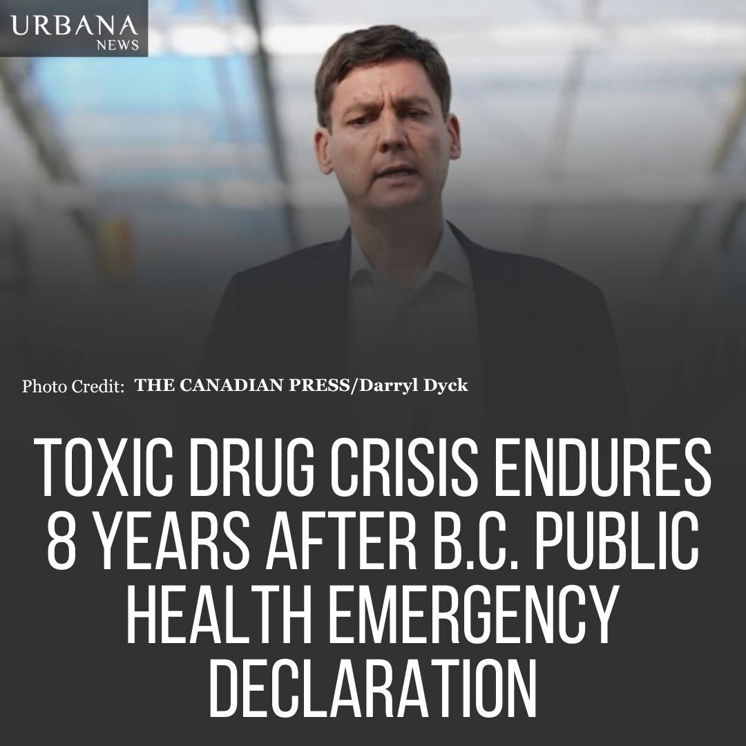 Brittany Graham reflects on 8 years since BC's public health emergency declaration due to the toxic drug crisis.

Tap on the link to know more:
lnkd.in/dT6dYw8e 
 
#urbananews #newsupdate #canada #toxicdrugcrisis #death