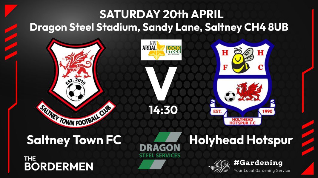 🚨🚨Match Day🚨🚨 Well…. Here we go… The Great Escape is on! 5 home games to seal our fait! One thing is for sure - We’ll give it everything! Let’s get behind the lads as we go for it. #bordermen 🔴⚫️ 𝗙𝗶𝗿𝘀𝘁 𝗧𝗲𝗮𝗺 🆚 @HolyheadHotspur 🏟 DSS ⏰ 14:30 💶 £3