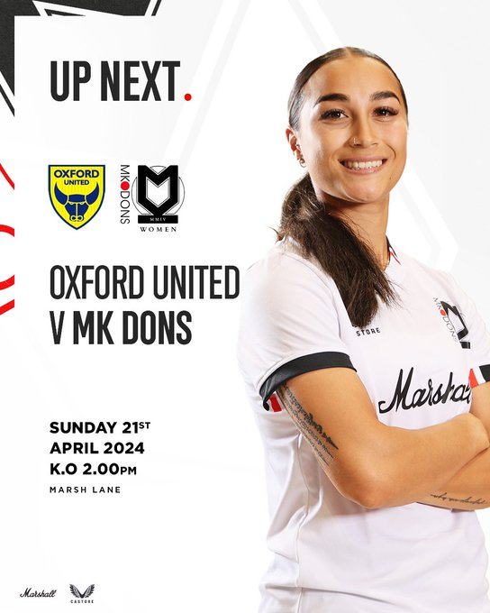 PLS RT This Sun @OfficialOUWFC vs @MKDonsFCWomen Hope you can listen 1.45pm BST, incase you can't get to the game @HerFootballHub @OurGameMagazine @WOFLIB @Womens_FC @womensfootiemag @SheKicksMag @SheKicksdotnet @wssmagnews @TalkingWoSo @WosoManiacs @WF_East @wosovavel @WSUasa1