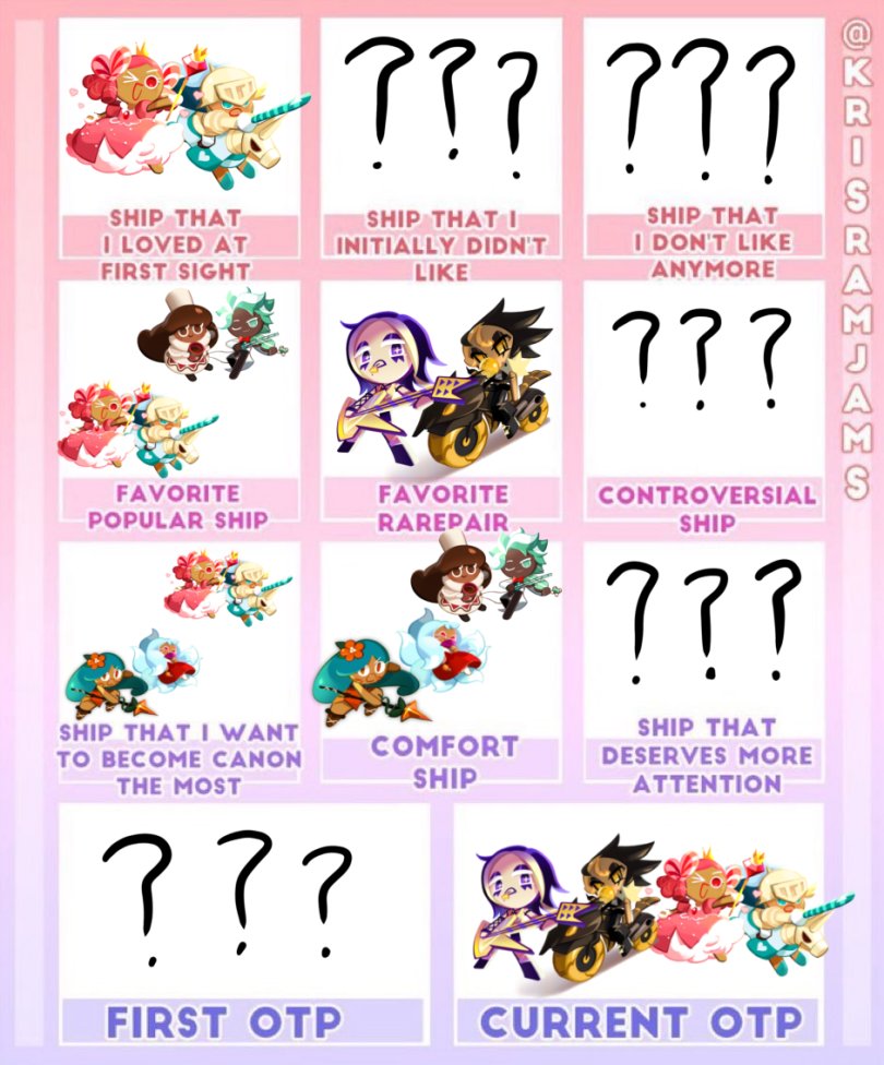 Kankuroeevee's tweet photo. I decided to join in on this trend

#ships #cookierun #cookierunkingdom #cookierunships #princesscookie #knightcookie #princessknight #mintchococookie #cocoacookie #mintcocoa #tigerlilycookie #kumihocookie #tigerkumiho #blacklemonadecookie #streeturchincookie #streetlemonade https://t.co/bs7kkMPHY9